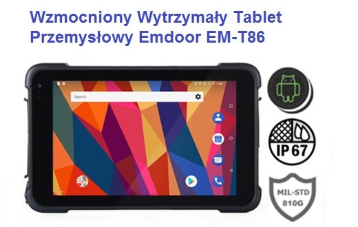 Wzmocniony Wytrzymay Tablet Emdoor EM-T86